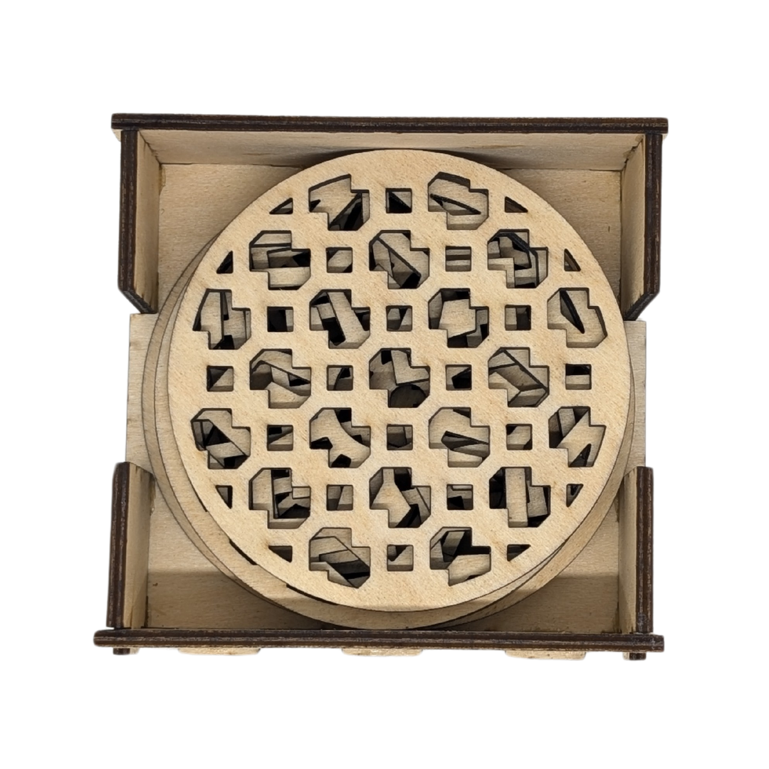 Dessous de verre avec boite personnalisée - Mobju