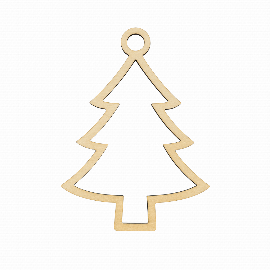 Boule de noel en bois sapin - Mobju