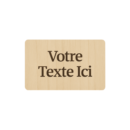 Magnet En Bois Personnalisé Rectangle - Mobju