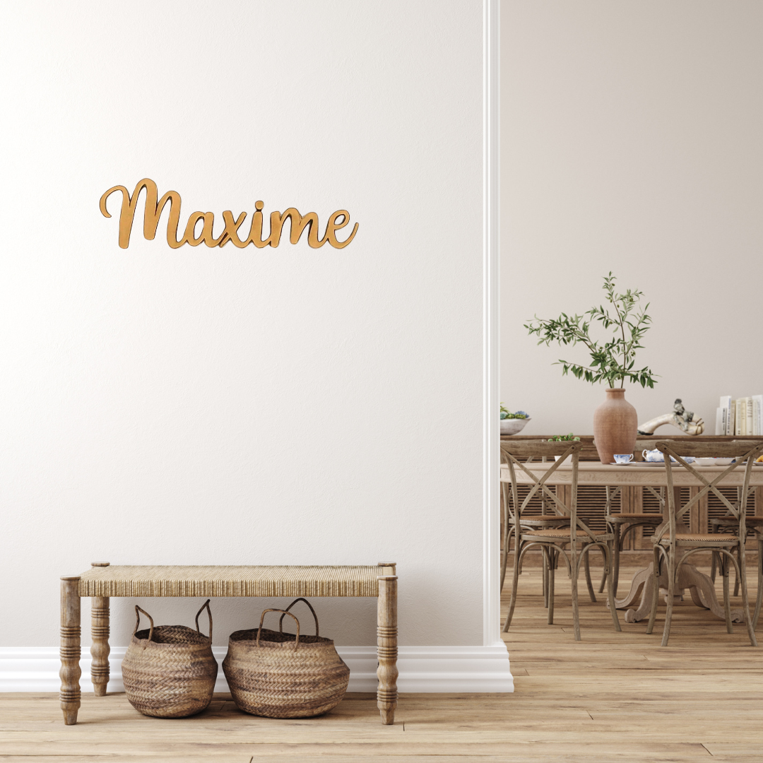 Prénom lettres en bois - Mobju