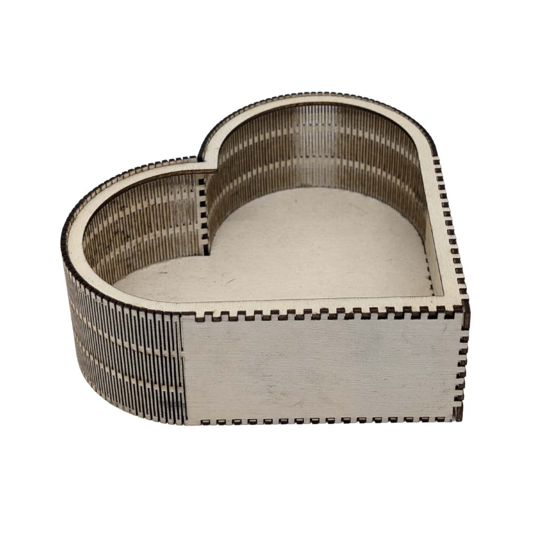 Boite En Bois Coeur - Mobju