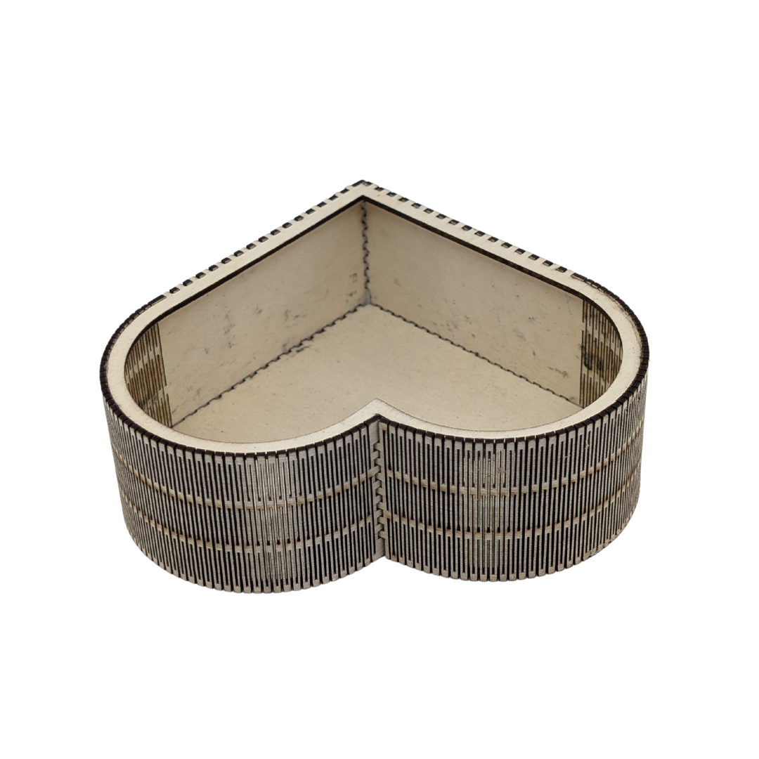 Boite En Bois Coeur - Mobju