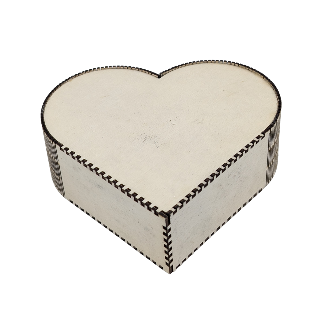 Boite En Bois Coeur - Mobju