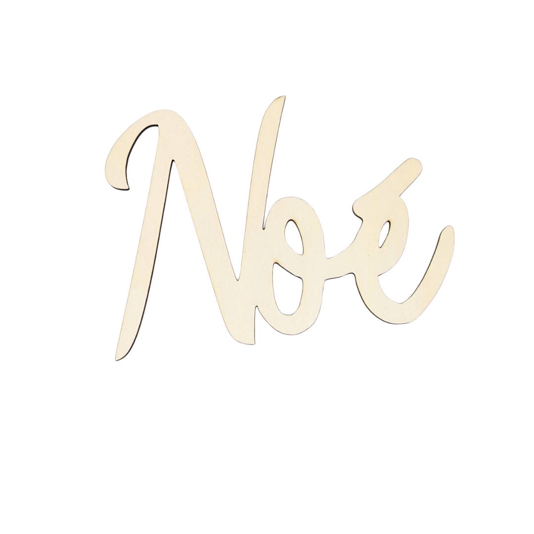 Prénom lettres en bois