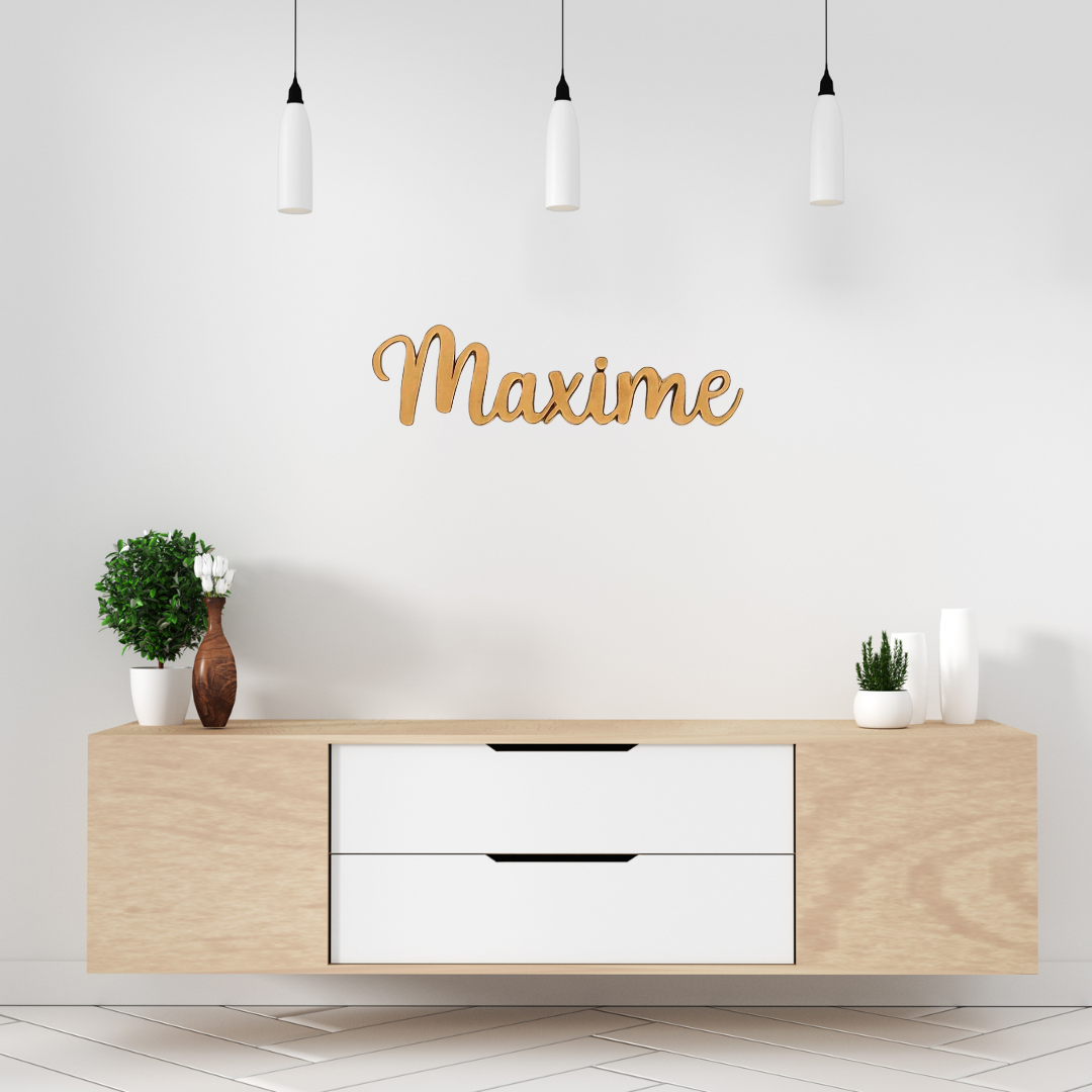 Prénom lettres en bois - Mobju