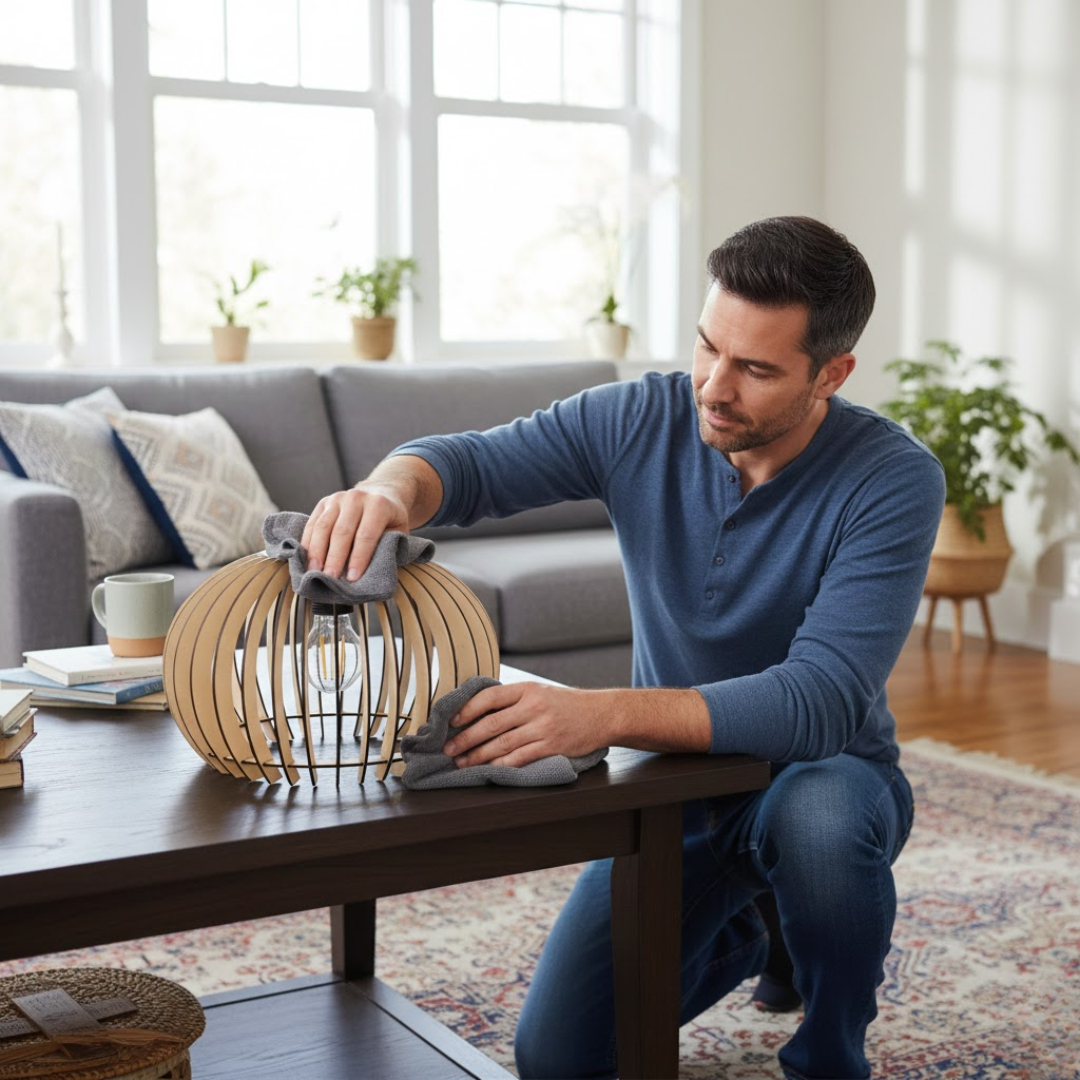 Comment entretenir un lustre en bois ?