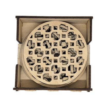 Dessous de verre avec boite personnalisée - Mobju