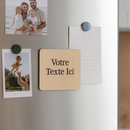 Aimants en bois personnalisés pour professionnels