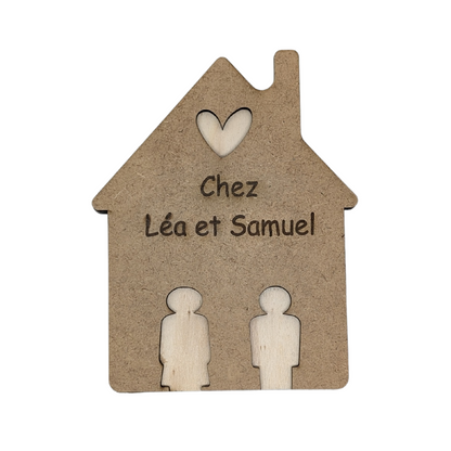 Cadre Mural Maison Avec Porte-Clés