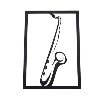 Cadre Mural Bois Saxophone - Mobju