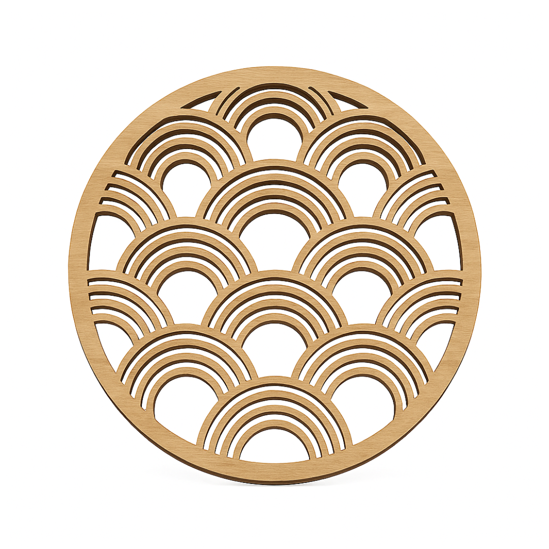 Dessous de verre en bois arche - Mobju