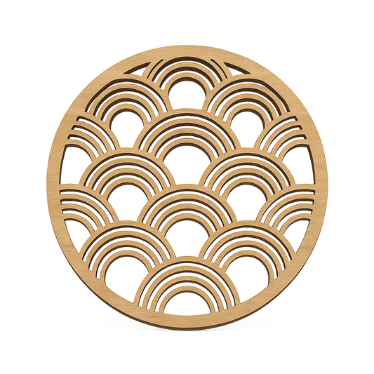 Dessous de verre en bois arche - Mobju