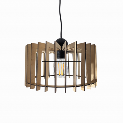 Lustre En Bois Couronne - Mobju