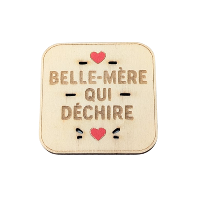 Aimant en bois belle-mère qui déchire - Mobju