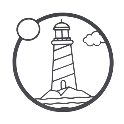 Cadre Mural Bois Phare