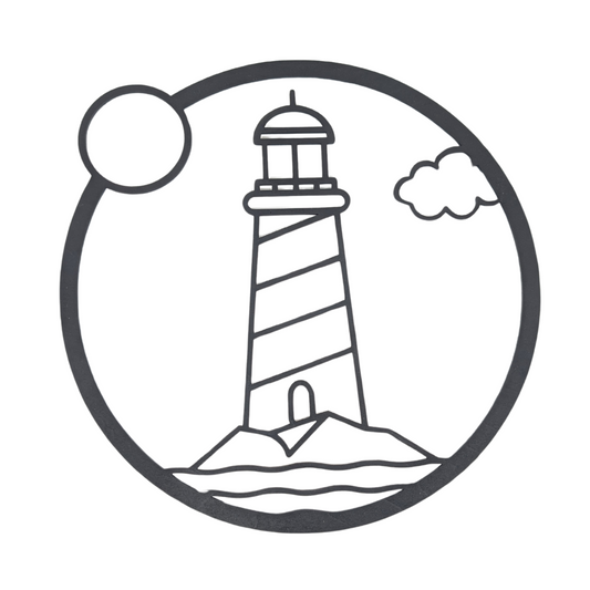 Cadre Mural Bois Phare