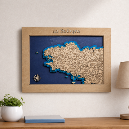 Cadre Bretagne en bois