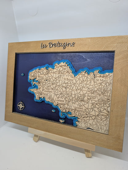 Cadre Bretagne en bois