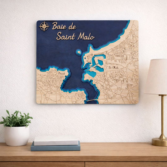 Cadre Baie de Saint Malo en bois