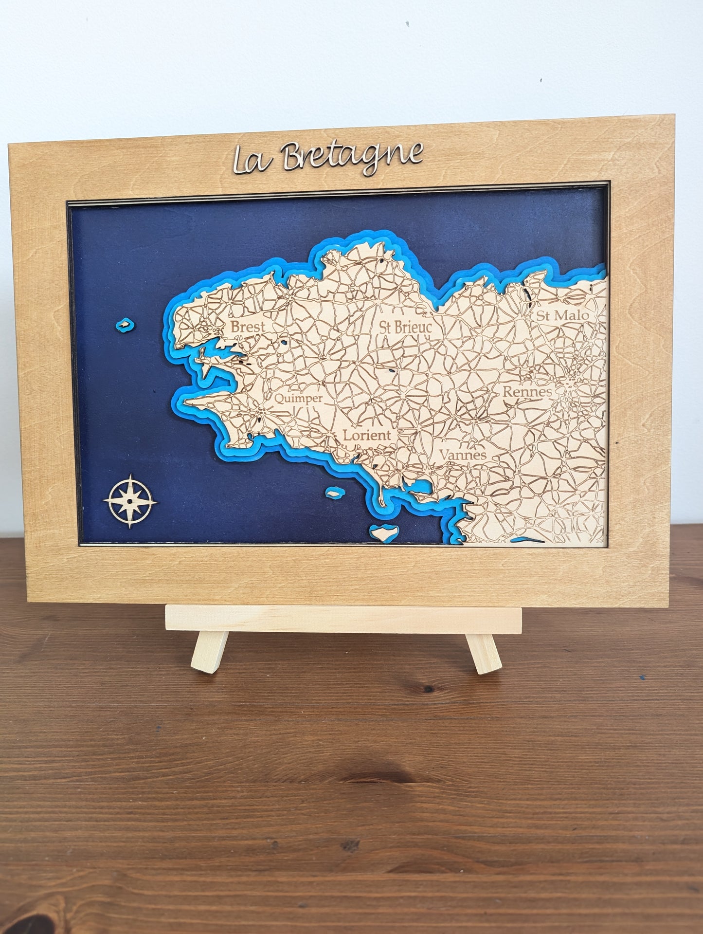 Cadre Bretagne en bois