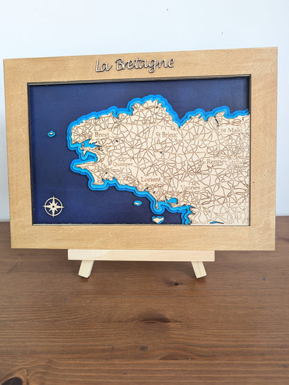 Cadre Bretagne en bois
