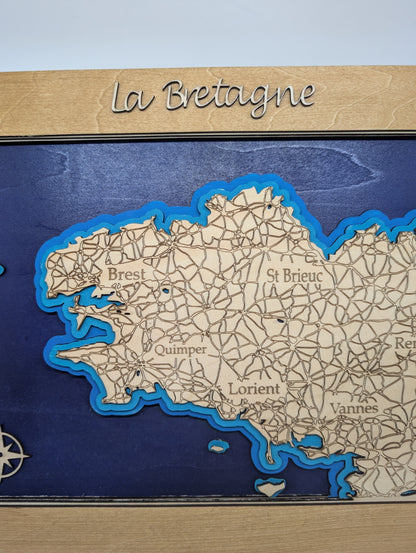 Cadre Bretagne en bois