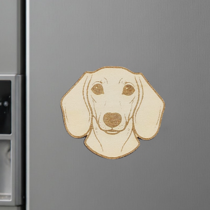 Aimant en bois teckel - Mobju