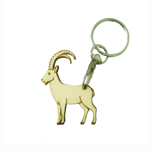 Porte Clés En Bois Bouquetin