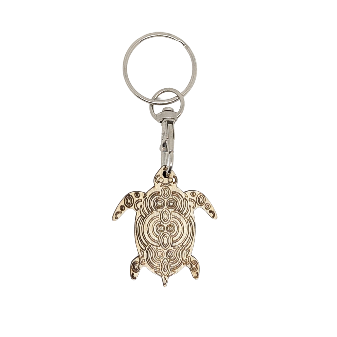 Porte Clés Bois Tortue - Mobju